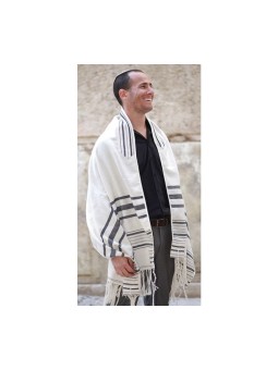 יצירת אריגה בעבודת יד טלית מסורה... | יצירת אריגה טלית